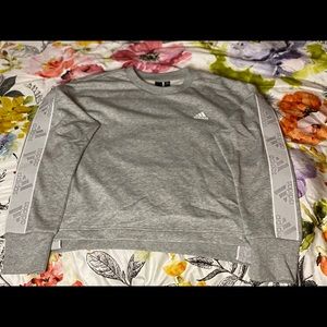 Gray Long Sleeve Adidas Sweatshirt